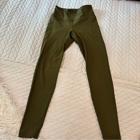2-Piece Active Leggings Bundle Old Navy XS Olive + NVGTN Seamless Leggings S - Picture 2 of 15
